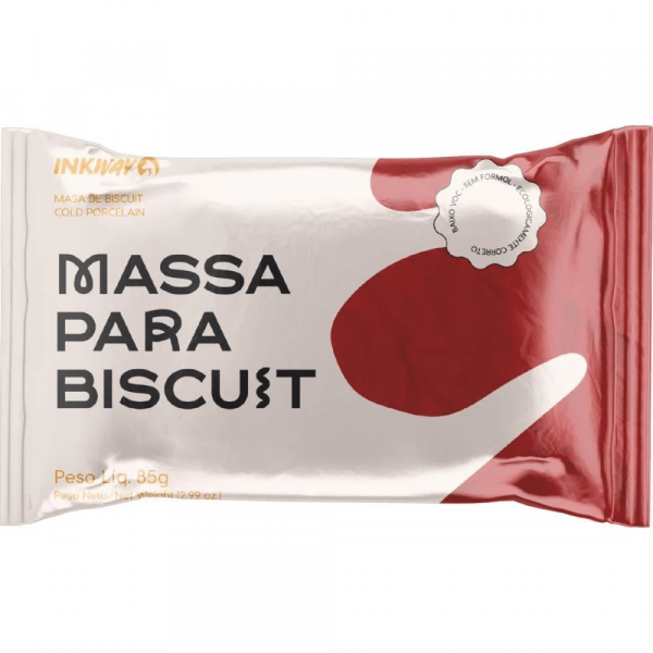 Massa Biscuit Vermelho Rubi 85g - Inkway Massa Biscuit Vermelho Rubi 85g - Inkway