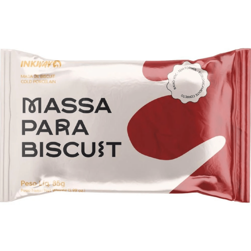 Massa Biscuit Vermelho Rubi 85g - Inkway Massa Biscuit Vermelho Rubi 85g - Inkway
