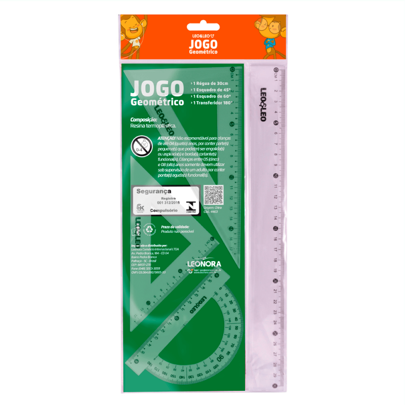 Jogo Geométrico 4 Peças - Leo & Leo Jogo Geométrico 4 Peças - Leo & Leo