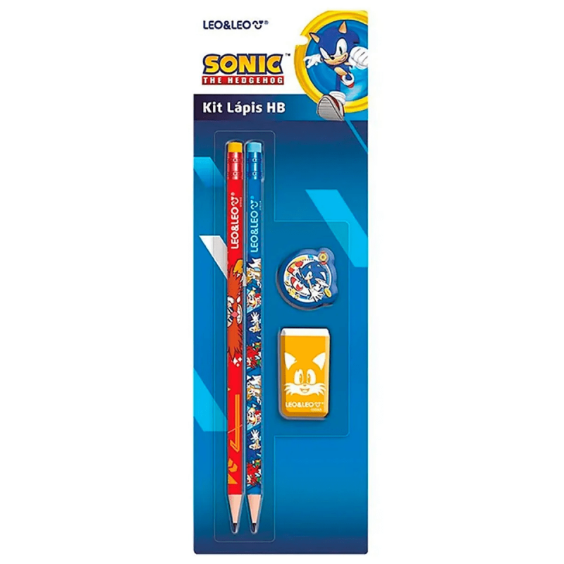 Kit Escolar Sonic - Leo & Leo Kit Escolar Sonic - Leo & Leo