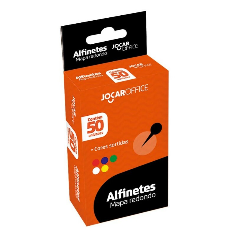 Alfinetes Mapa Redondo Cores Sortidas Leo & Leo