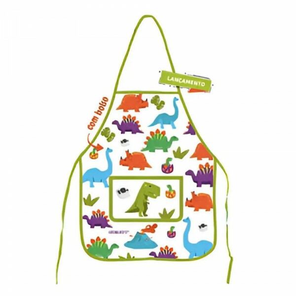 Avental Infantil Dino Leo & Leo Avental Infantil Dino Leo & Leo