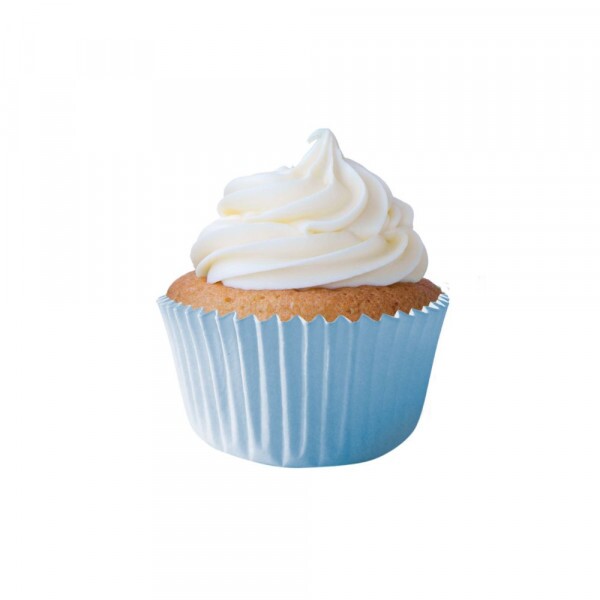 Forma Para Cupcake N0 Azul Bebe Com 45 Unidades Mago