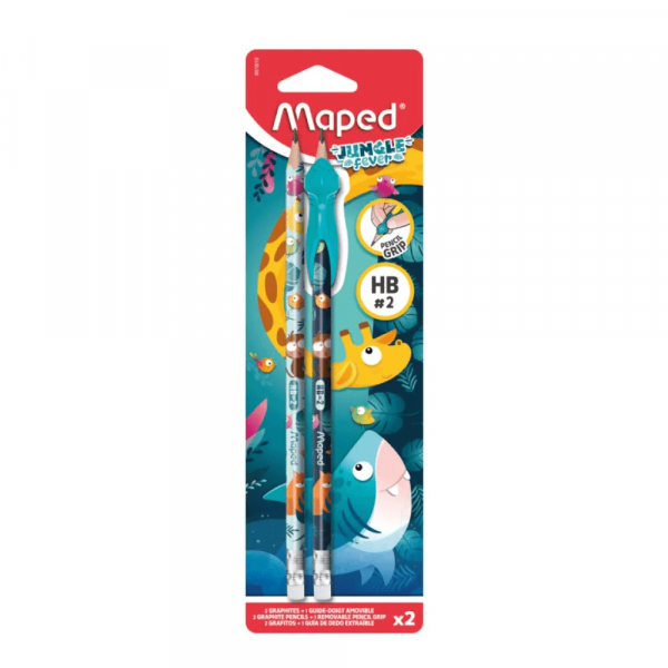 Kit Escolar Jungle Fever Grip Tubarão - Maped Kit Escolar Jungle Fever Grip Tubarão - Maped