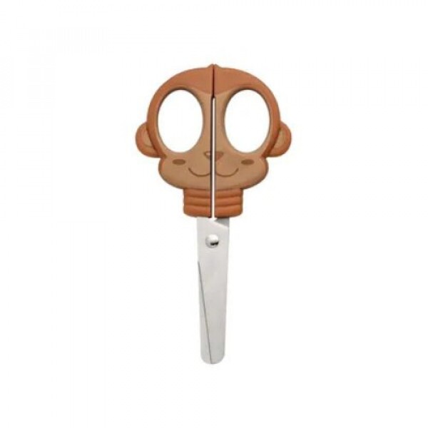 Tesoura Escolar Animal Planet Macaco 13.5cm - Molin Tesoura Escolar Animal Planet Macaco 13.5cm - Molin