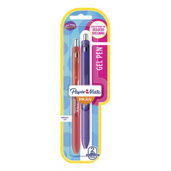 Caneta Gel Pen 0.7mm Vermelho/Roxo - Paper Mate Caneta Gel Pen 0.7mm Vermelho/Roxo - Paper Mate