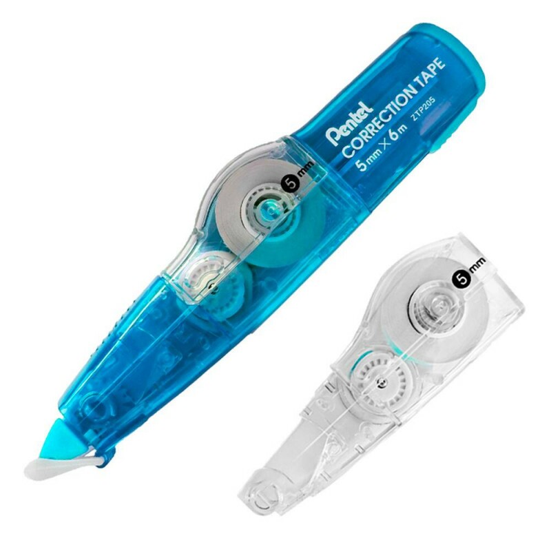 Fita Corretiva 5mmX6m c/Refil Azul - Pentel
