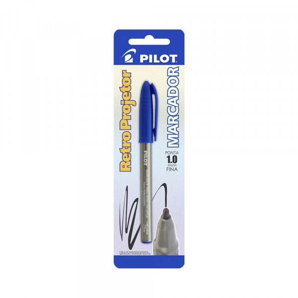 Marcador Retro Projetor Azul 1.0 Pilot