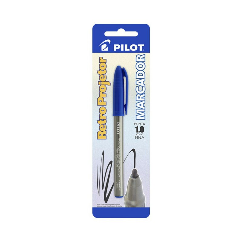 Marcador Retro Projetor Azul 1.0 Pilot
