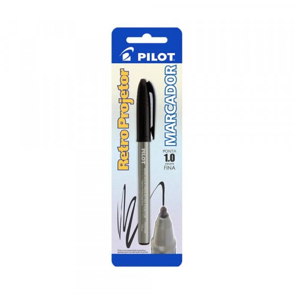 Marcador Retro Projetor Preta 1.0 Pilot