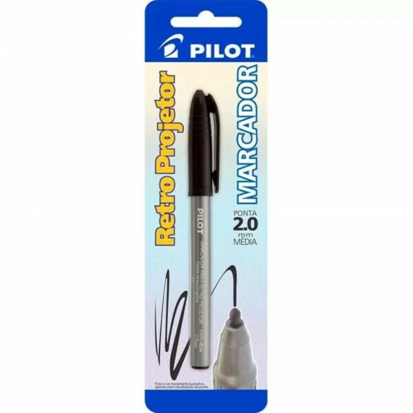 Marcador Retro Projetor Preta 2.0 Pilot