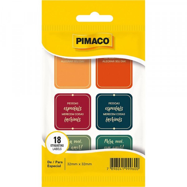 Etiqueta Adesiva "De / Para" Especial 32mmX32mm - Pimaco Etiqueta Adesiva "De / Para" Especial 32mmX32mm - Pimaco
