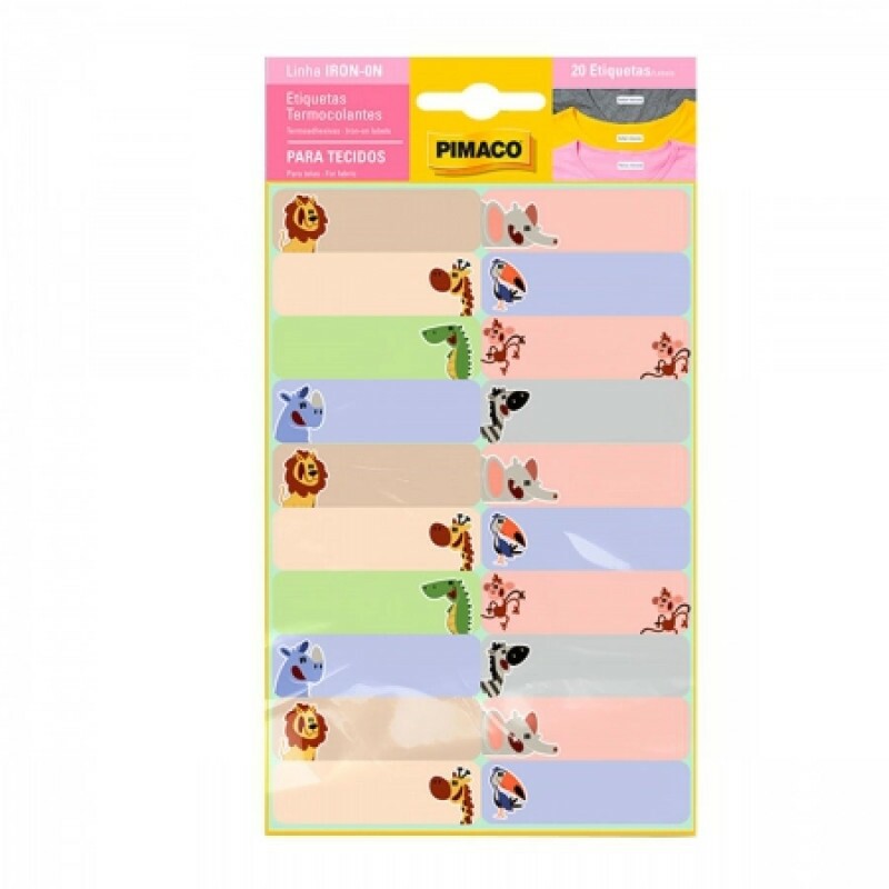 Etiqueta Termocolantes "Baby Bichos" para Tecido IRON-0N - Pimaco Etiqueta Termocolantes "Baby Bichos" para Tecido IRON-0N - Pimaco