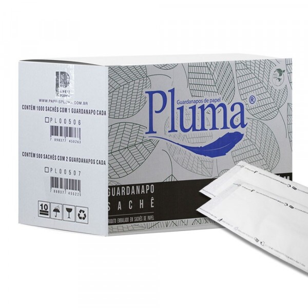 Caixa Guardanapo Com 500 Saches 40x40cm Pluma