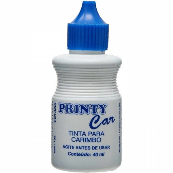 Tinta para Carimbo Azul 40ml - Printy Tinta para Carimbo Azul 40ml - Printy