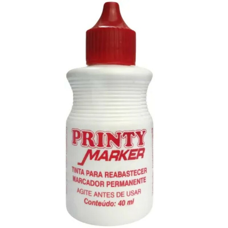 Tinta para Marcador Vermelho 40ml - Printy Tinta para Marcador Vermelho 40ml - Printy