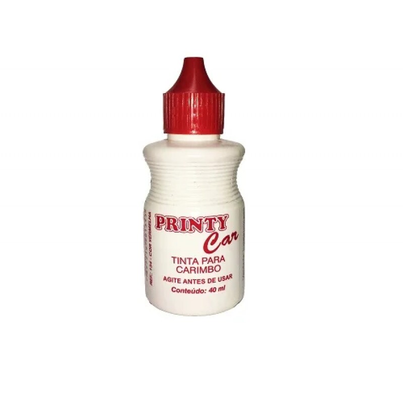 Tinta para Carimbo Vermelho 40ml - Printy Tinta para Carimbo Vermelho 40ml - Printy