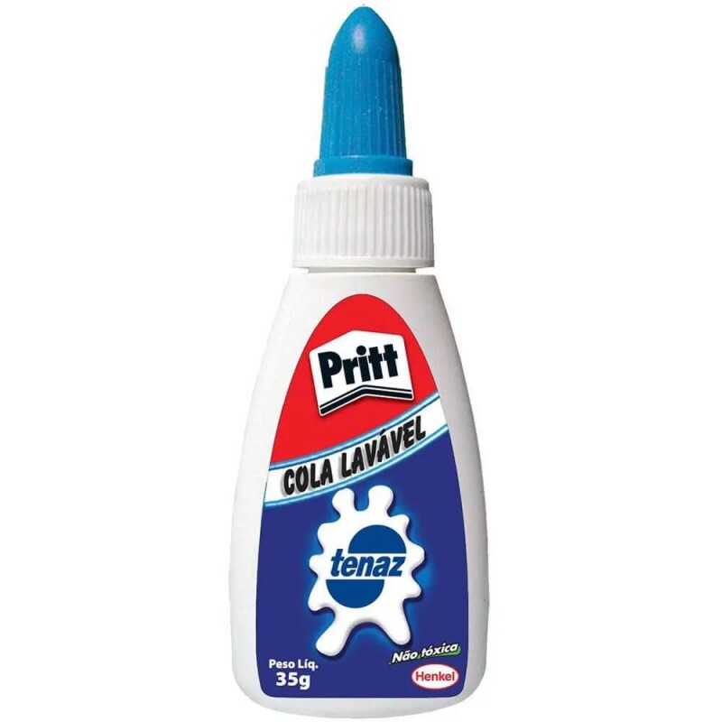Cola Tenaz Branca Líquida Lavável 35g - Pritt Cola Tenaz Branca Líquida Lavável 35g - Pritt