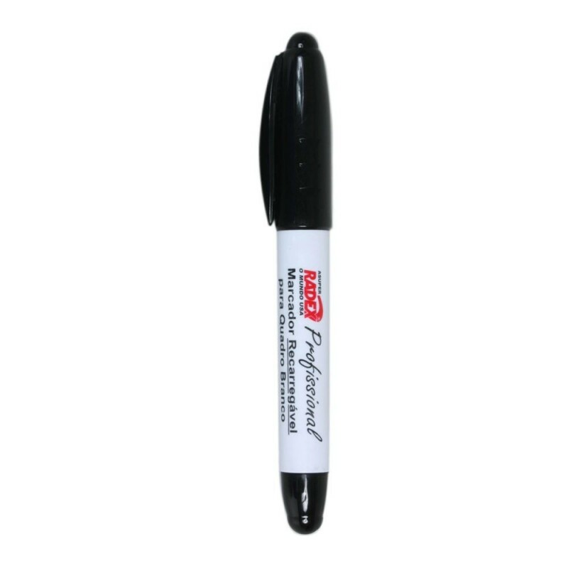 Marcador Para Quadro Branco Preto Radex
