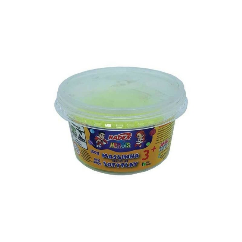 Massinha De Modelar Softplay Amarela 150g Radex