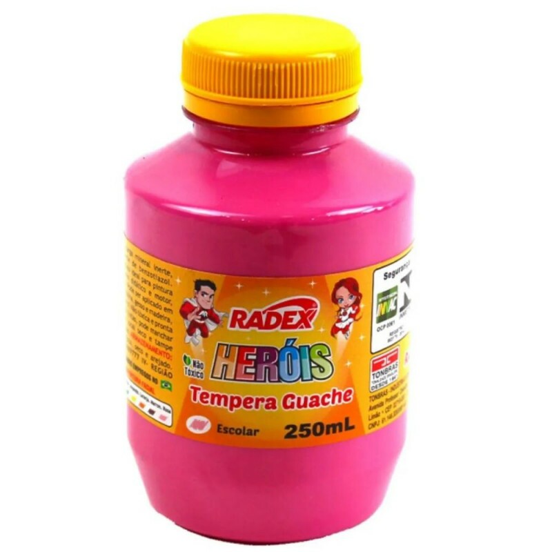 Tinta Guache Rosa 250ml Radex