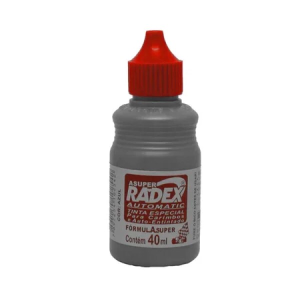 Tinta Especial para Carimbo Vermelho 40ml - Radex Tinta Especial para Carimbo Vermelho 40ml - Radex