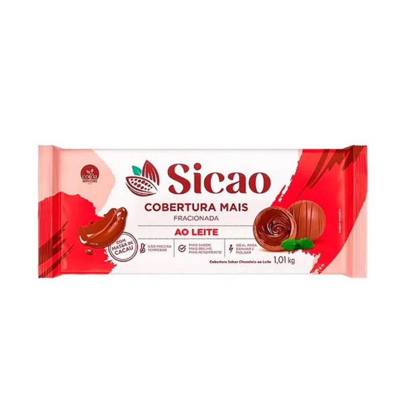 Chocolate Em Barra Ao Leite 1Kg Sicao