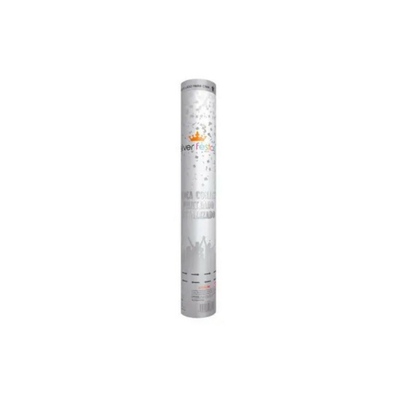 Lanca Confete Prata Metalizado Silver Festas