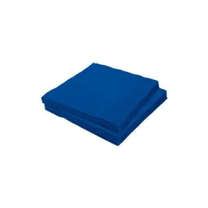Guardanapo 24x24cm 20 Unidades Azul Escuro Silver Festas