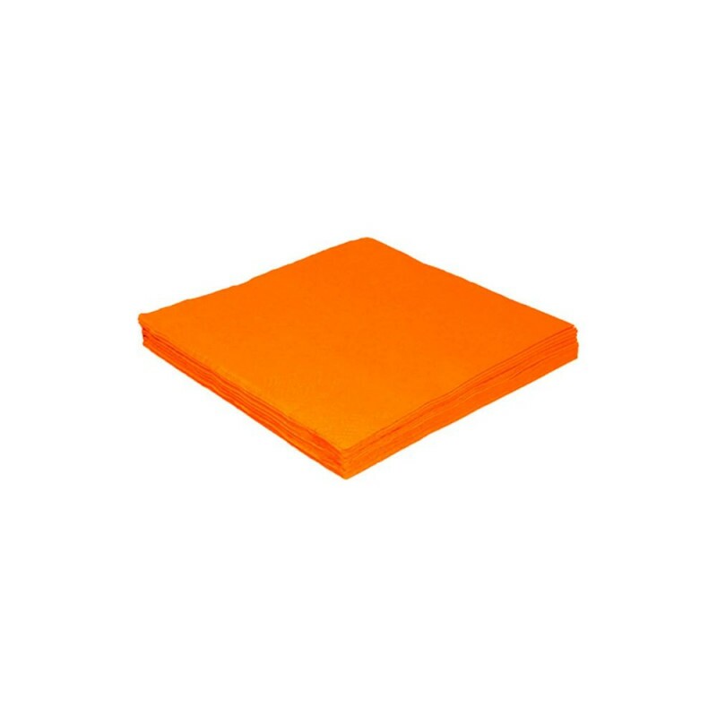 Guardanapo 24x24cm 20 Unidades Laranja Silver Festas