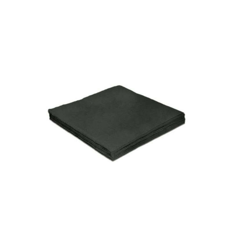Guardanapo 24x24cm 20 Unidades Preto Silver Festas