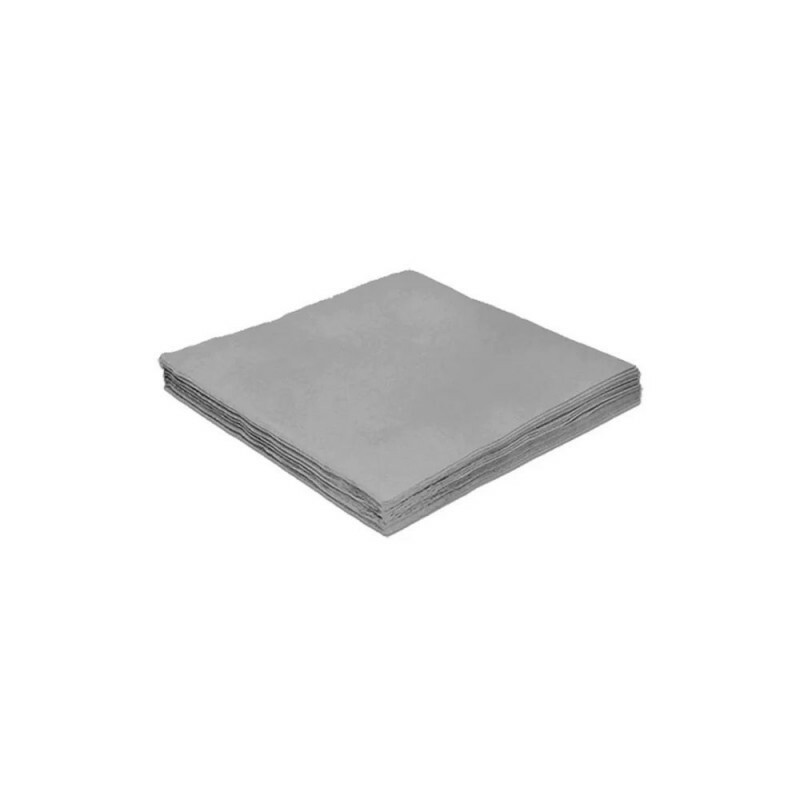 Guardanapo 24x24cm 20 Unidades Prata Silver Festas
