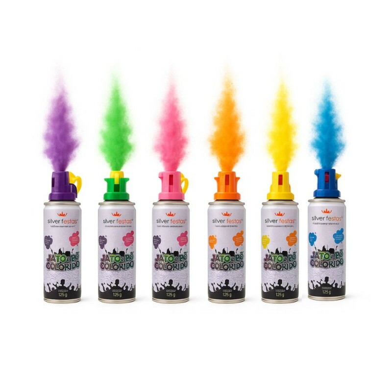 Jato De Po Colorido 120g  Silver Festas