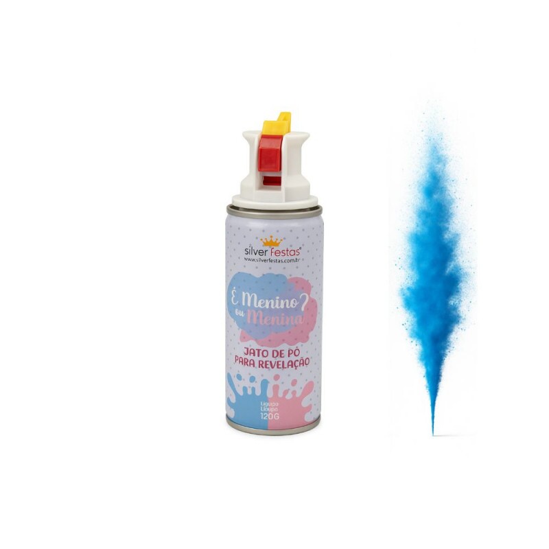 Jato De Po Revelacao Azul 120g  Silver Festas