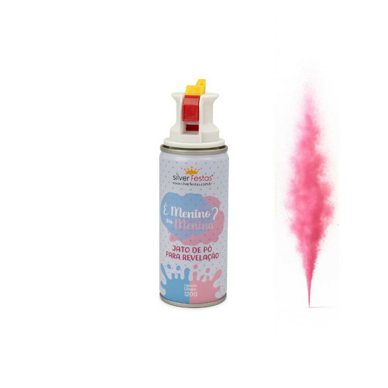 Jato De Po Revelacao Rosa 120g  Silver Festas