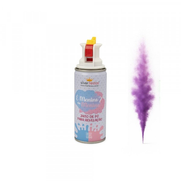 Jato De Po Revelacao Roxo 120g  Silver Festas