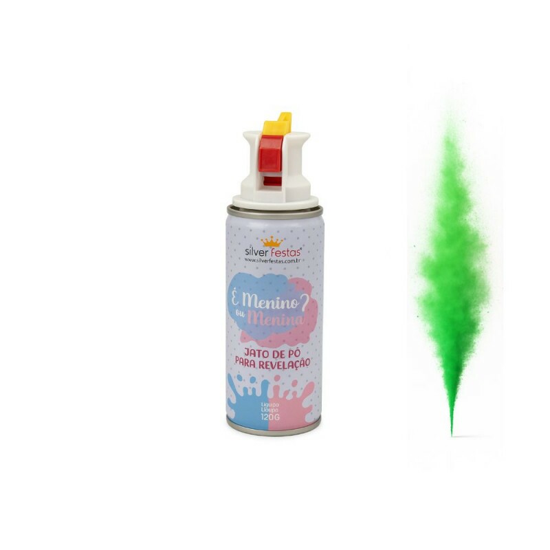 Jato De Po Revelacao Verde 120g  Silver Festas