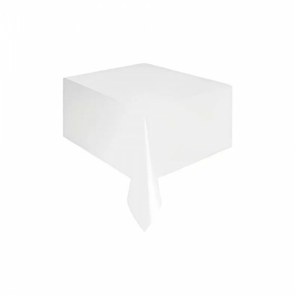 Toalha De Mesa Retangular 137x177cm Branca Silver Festas
