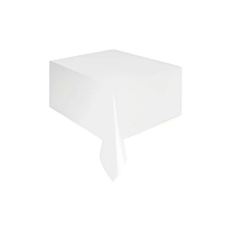 Toalha De Mesa Retangular 137x177cm Branca Silver Festas
