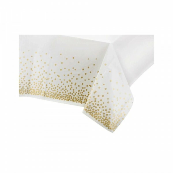Toalha De Mesa Retangular 137x183cm Confete Silver Festas