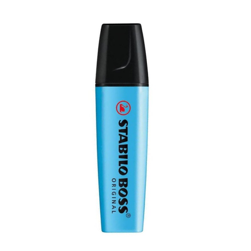 Marca Texto Boss Original Azul Neon Stabilo                