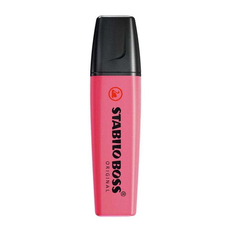 Marca Texto Boss Original Rosa Neon Stabilo                
