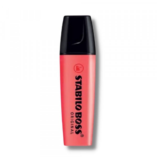 Marca Texto Boss Original Vermelho Neon Stabilo                