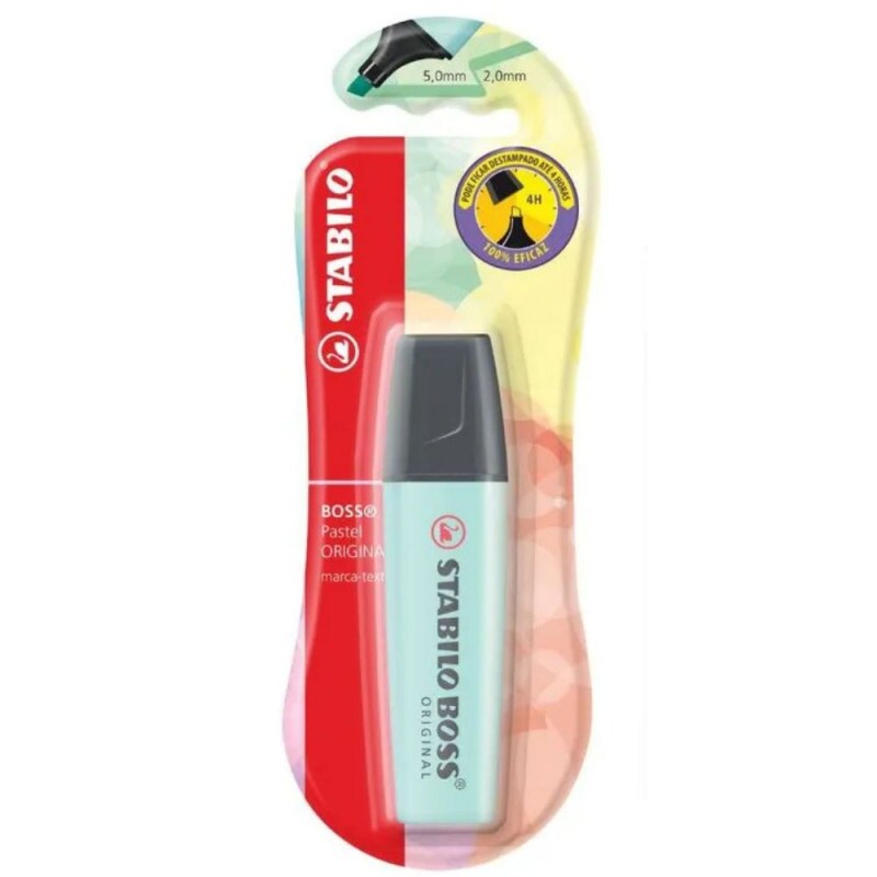 Marca Texto Boss Azul Pastel Blister Stabilo                