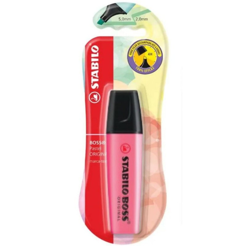 Marca Texto Boss Rosa Neon Blister Stabilo                