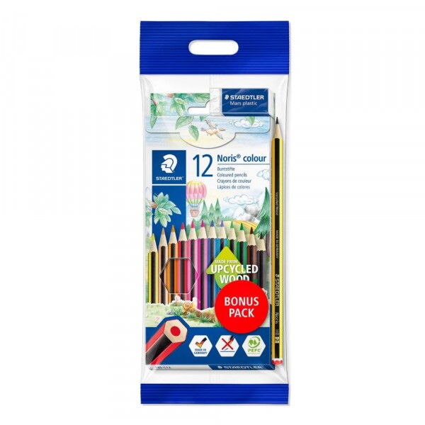 Kit Lapis De Cor Noris Club 12 Cores Com 1 Lapis Grafite E Borracha Staedtler               