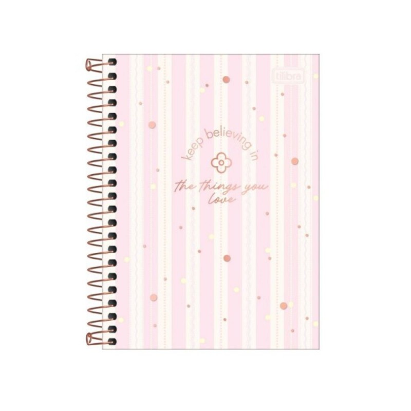 Caderneta Espiral Capa Dura 1/8 Soho 80 Folhas Tilibra