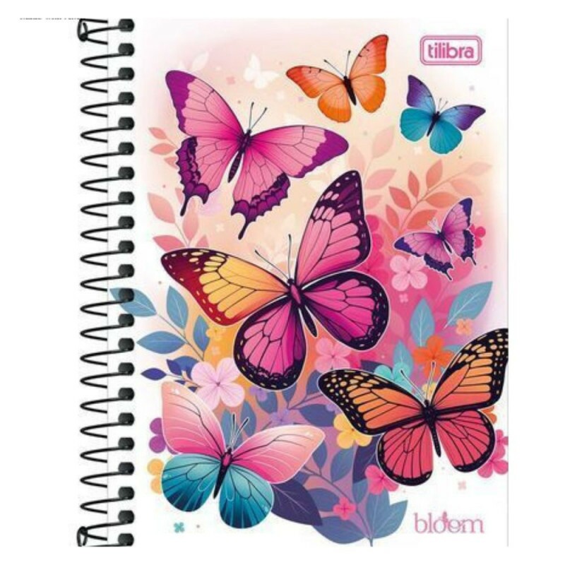 Caderneta Espiral Capa Dura 1/8 Bloom 80 Folhas Tilibra