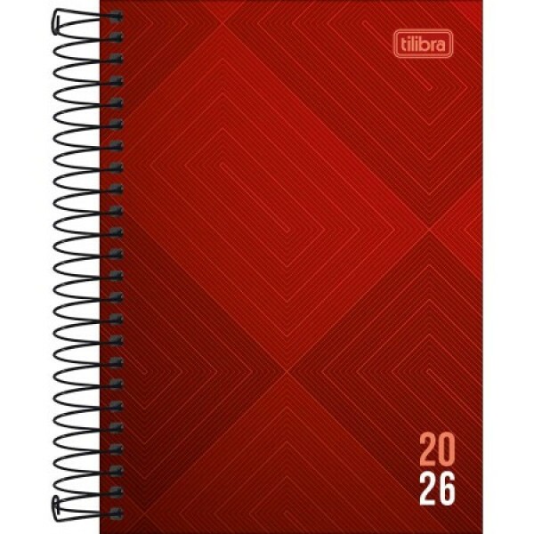 Agenda Zip Vermelha 2026 129mmX187mm - Tilibra Agenda Zip Vermelha 2026 129mmX187mm - Tilibra