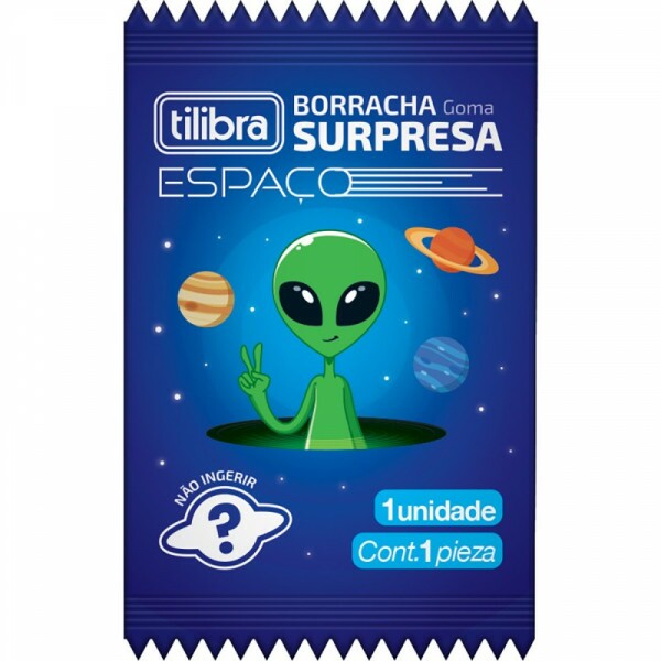 Borracha Surpresa Espaço - Tilibra Borracha Surpresa Espaço - Tilibra